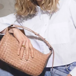 Markberg Mini Musembg Bag, Weave Mocha mousse Outlet