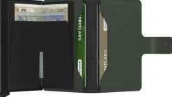 Secrid Miniwallet Gr&oslash;n/sort Outlet