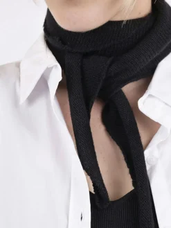 Neo Noir Misty Knit Scarf Black Sale