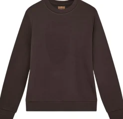 Mos Mosh Gallery MMGAbel Crew Neck Sweat Chocolate brown Discount