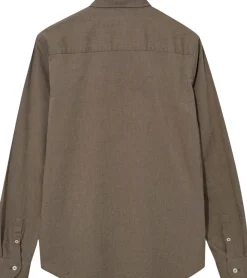 Mos Mosh Gallery MMGMarco Oxford Shirt Chocolate brown Best