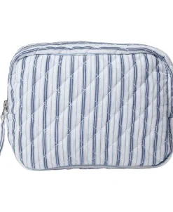 Dame Magasin du Nord Collection Moira 3 Make up bag Blue Stripe mini