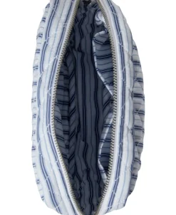 Dame Magasin du Nord Collection Moira 3 Make up bag Blue Stripe mini