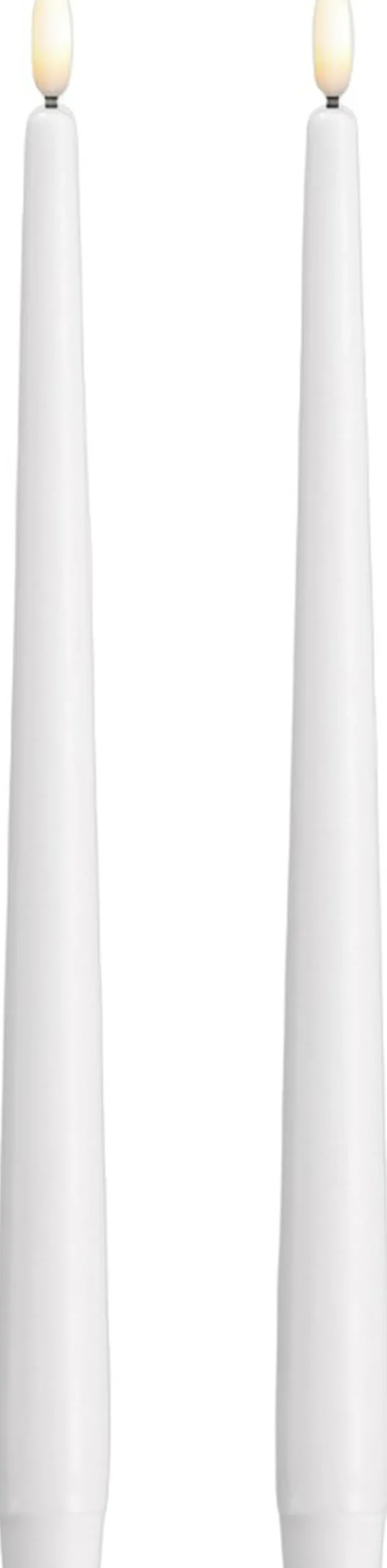 Moods & Moore Moods & More - LED taper candle, Silk, Slim, Classic white, Online
