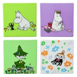 Moomin Arabia bordskånere sæt 4stk Klassikere Genanvendt Interiør Best
