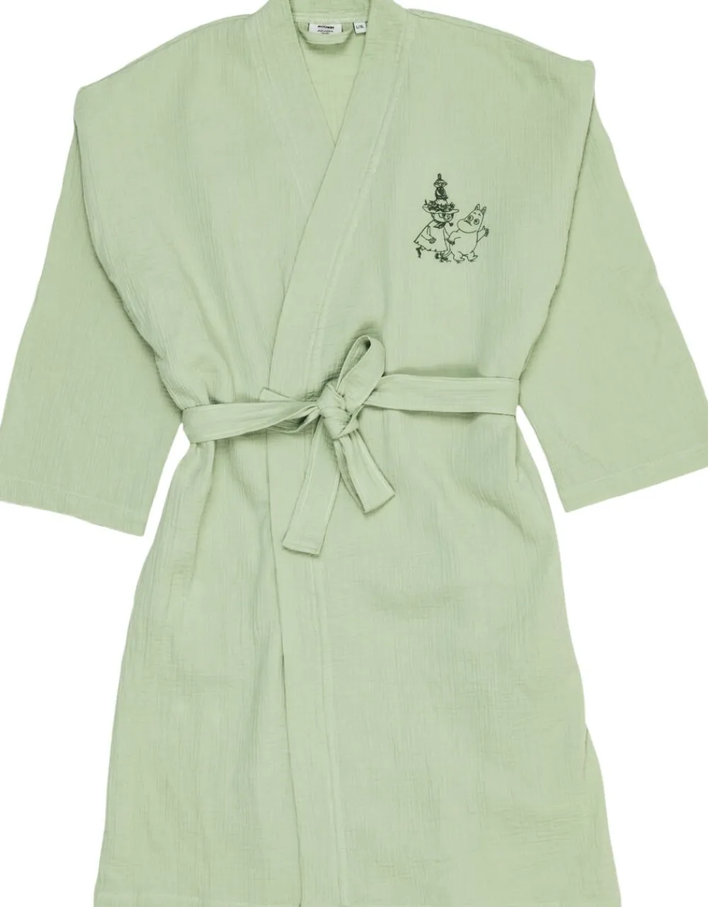 muslin badekåbe L/XL grøn GOTS>Moomin Arabia Best