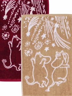 30x50cm håndklædesæt Festlige Øjeblikke GOTS>Moomin Arabia New