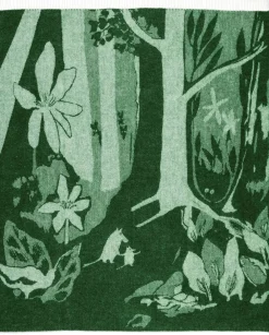 Moomin Arabia 130x170cm uldtæppe grøn Discount