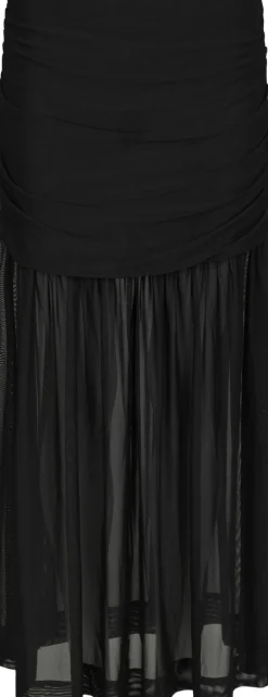 Neo Noir Mori Layered Skirt Black New