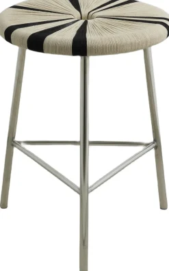 Nordal MORICE stool, low - black/ivory
