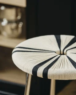 Nordal MORICE stool, low - black/ivory