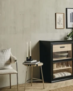 Nordal MORICE stool, low - black/ivory