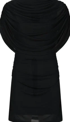 Dame Neo Noir Mottuna Drapy Mesh Dress