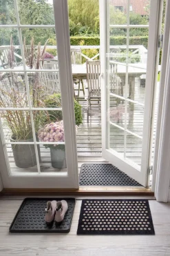 Måtte 40x60 cm, dot sort/sand><noscript><img width=