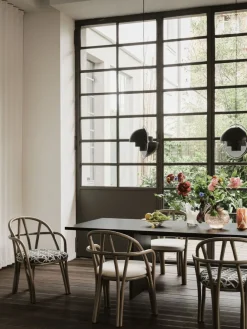 Gubi Muli-Lite Pendant, Small Chrome base black