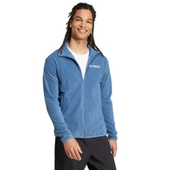 adidas Multi Essentials Full-Zip Fleecejakke Blå Outlet