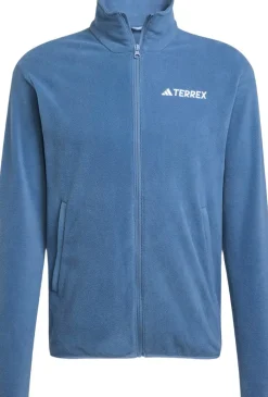 adidas Multi Essentials Full-Zip Fleecejakke Blå Outlet