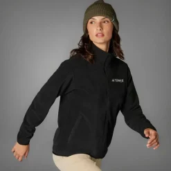 adidas Multi Essentials Full-Zip Fleecejakke Sort Discount