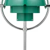 Gubi Multi-Lite Portable Lamp, EU Base: Chrome, Shade: Teal Green