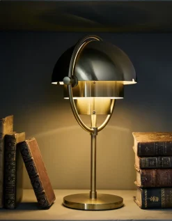 Gubi Multi-Lite Portable Lamp, EU Base: Brass, Shade: Brass Shiny Sale