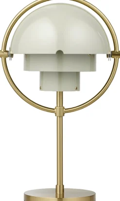 Multi-Lite Portable Lamp, EU Base: Brass, Shade: Pastel Gray>Gubi Best