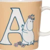 Mumi 40 cl krus ABC A>Moomin Arabia New