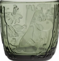 Moomin Arabia Mumi Drikkeglas 28 cl Pine Green 2 stk Outlet