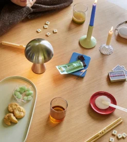 Hübsch Mush Portable Lamp Nickel