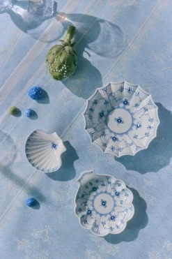 Royal Copenhagen Mussel serveringssæt, 3 stk. Clearance