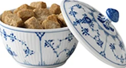 Musselmalet Riflet 15 cl. sukkerskål>Royal Copenhagen New