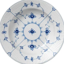 Royal Copenhagen Musselmalet Riflet 23 cm. dyb tallerken