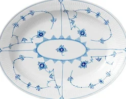 Musselmalet Riflet 36,5 cm. fad>Royal Copenhagen Clearance