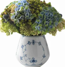 Royal Copenhagen Musselmalet Riflet 2 cm. vase - lille New