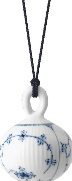 Royal Copenhagen Musselmalet Riflet Julekugle 9,5 cm Best