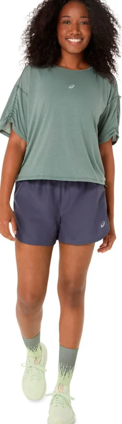 Asics Nagino Justerbar Løbe T-shirt Gr&oslash;n Hot