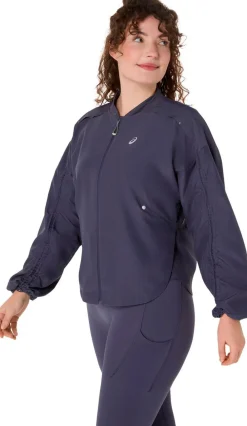 Asics Nagino Justerbar Løbejakke Blå Clearance