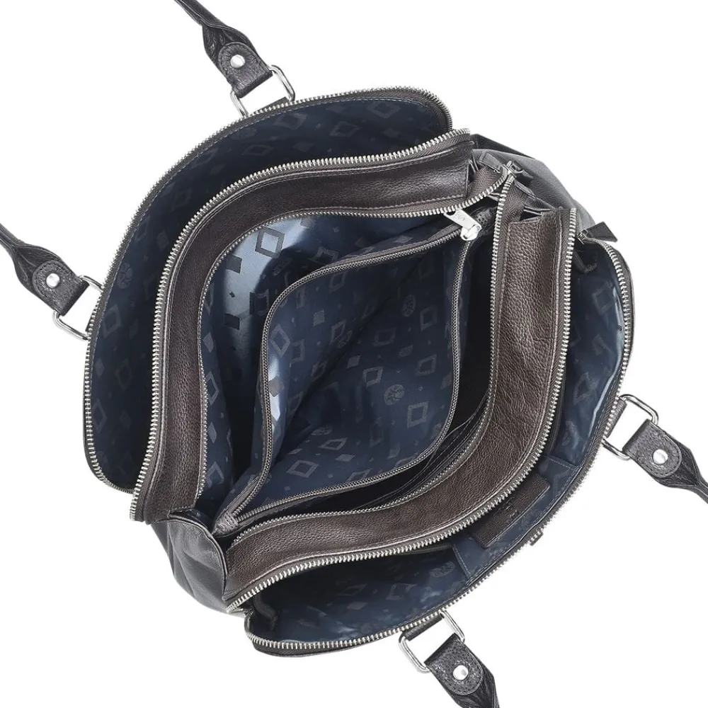 ADAX Napoli handbag Gerda 14 Mørkebrun Online