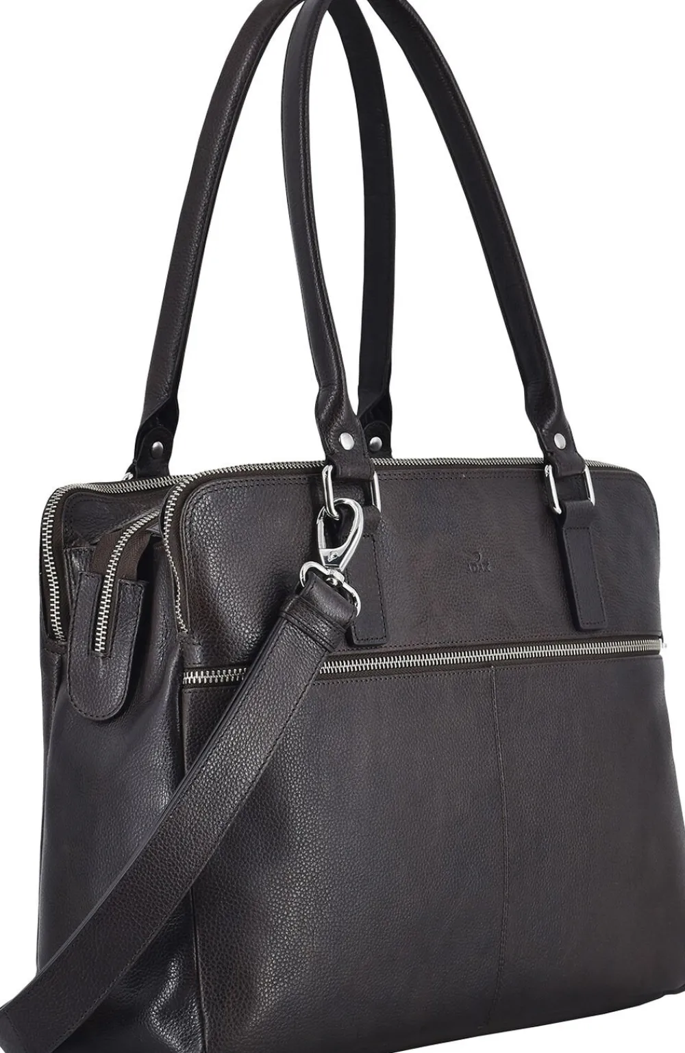 ADAX Napoli handbag Gerda 14 Mørkebrun Online