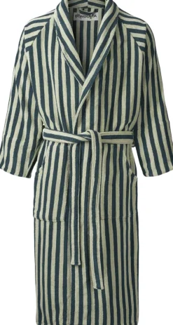 Dame Bongusta Naram Bathrobe - seafoam & deep teal