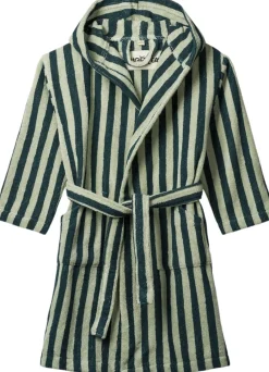 Bongusta Naram Kids Bathrobe Sea foam & deep teal Discount