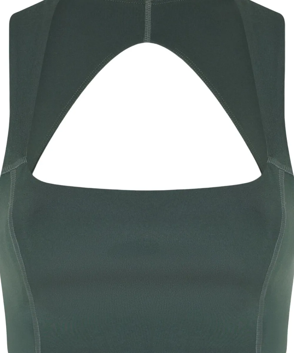 Girlfriend Collective Natalie Seamed Bra Jungle Best