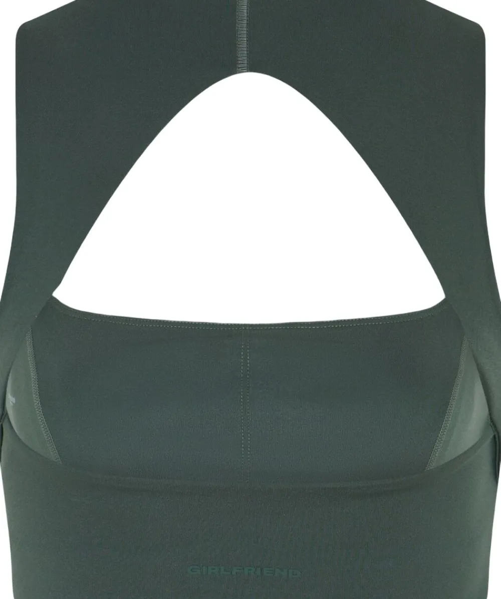 Girlfriend Collective Natalie Seamed Bra Jungle Best