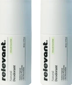 Natural Deodorant Citrus & Cucumber Duo Pack>Relevant Online