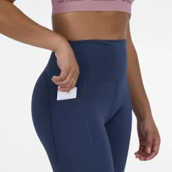 Dame New Balance NB SLEEK POCKET HIGH RISE LEGG