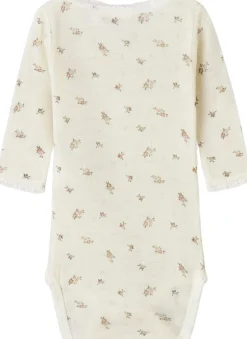 Name It NBFWANG WOOL NEEDLE LS BODY NOOS Snow white/small flowers Online
