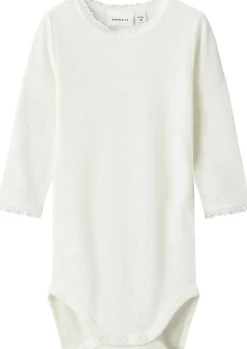 Børn Name It NBFWANG WOOL NEEDLE LS BODY SOLID N