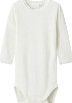 Børn Name It NBFWANG WOOL NEEDLE LS BODY SOLID N