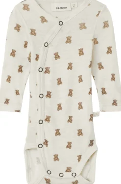 Lil' Atelier NBNNALU WO/MO LS SLIM WRAP BODY LIL Turtledove/melange Sale