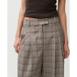 2NDDAY 2ND Mylos - Checked Suiting Taupe gray Clearance