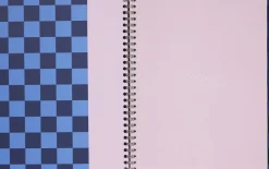 Notem NELA notebook - Large, Blue check Discount